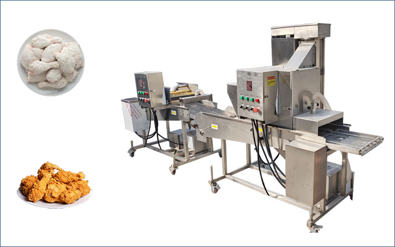 chicken breading and coating machine