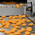 chicken nuggets making in factory