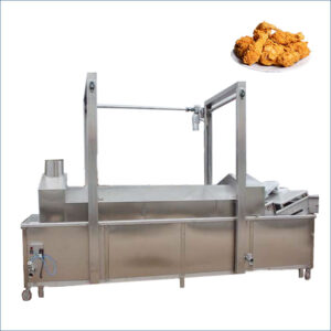 continuous chicken nuggets frying machine