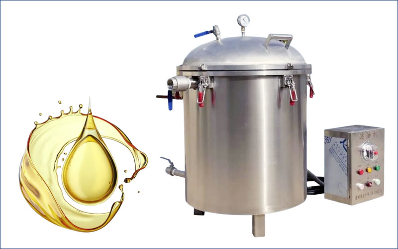 vacuum frying oil filter machine