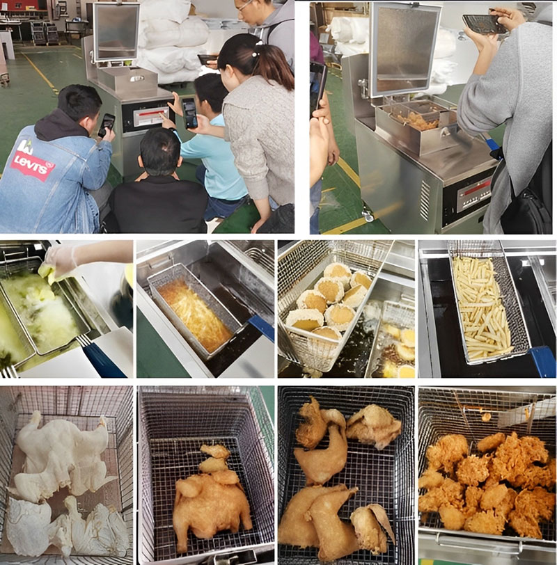 kfc chicken fryer machine working feedback from our customer