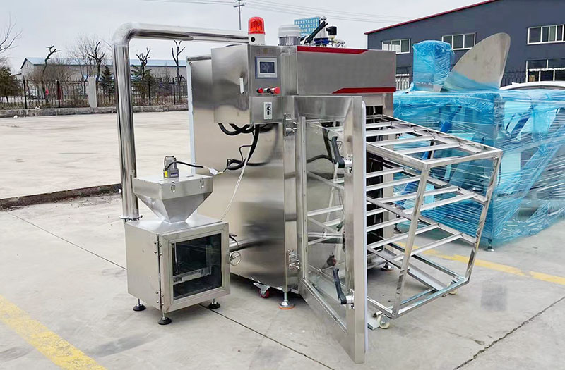 meat smoking machine in factory