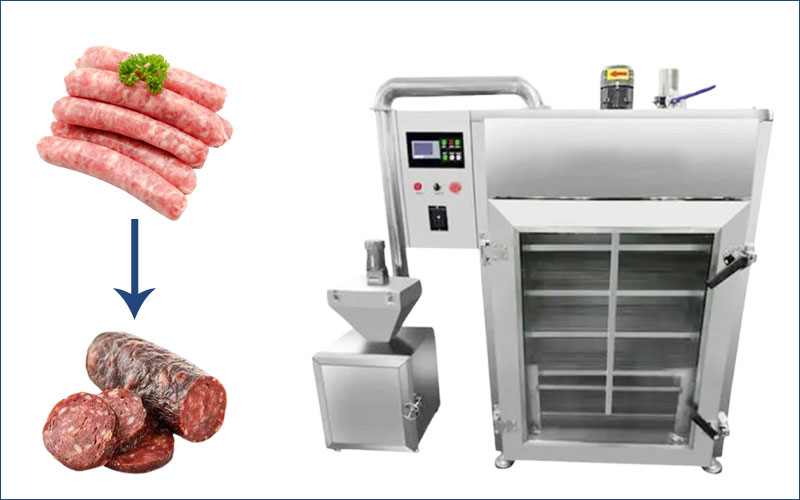 sausage meat smoking machine