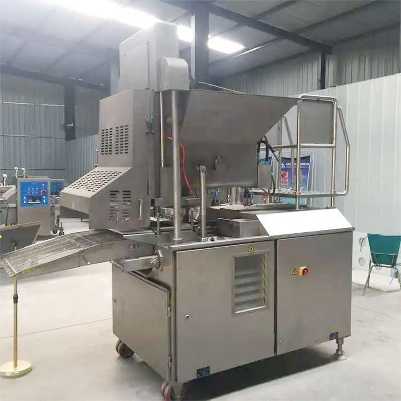 hamburger patty machine details in factory
