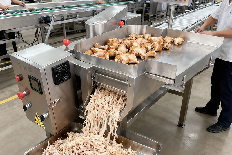 cooked meat shredder machine details